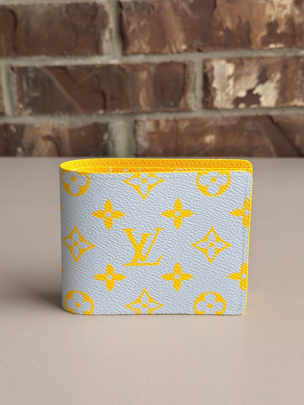 Louis Vuitton Multiple Wallet Monogram Glow Canvas Yellow 83752